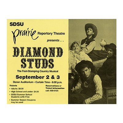 Prairie Repertory Theater 1992 Poster