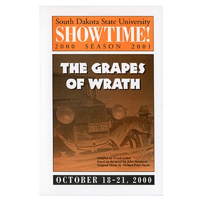 State University Theater 2000 Program for the play The Grapes of Wrath