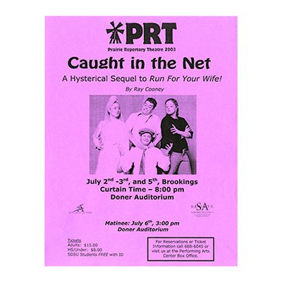 Prairie Repertory Theater 2003 Poster