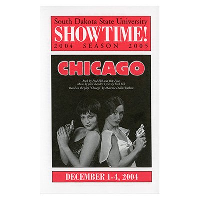 State University Theater 2004 Program for the play Chicago