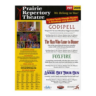 Prairie Repertory Theater 2009 Poster