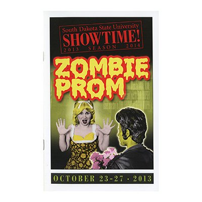 State University Theater 2013 program for the play Zombie Prom