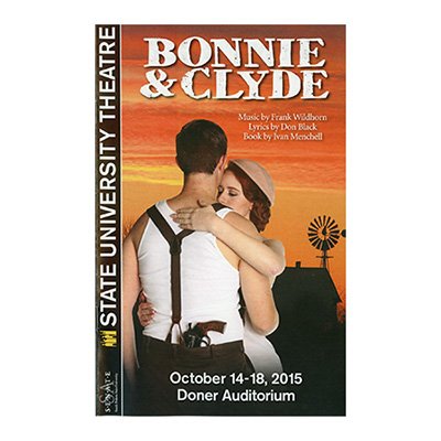 State University Theater 2015 program for the play Bonnie and Clyde
