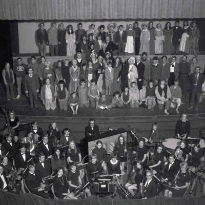 South Dakota State University Stage Production of 'Oliver!' in Doner Auditorium, 1971