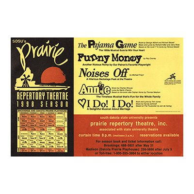 Prairie Repertory Theater 1998 Poster