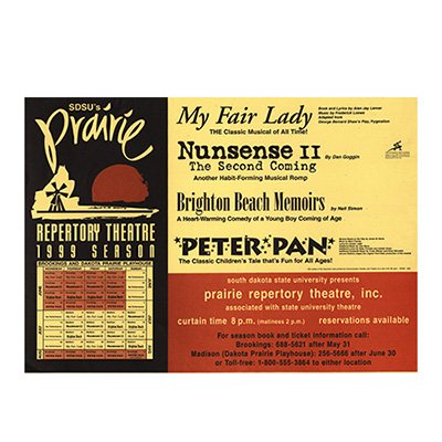 Prairie Repertory Theater 1999 Poster