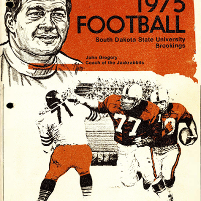 1975 Jackrabbit Football Media Guide Cover
