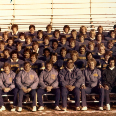 1978 Jackrabbit Football Team photograph in Coughlin Alumni Stadium
