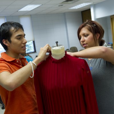 Fashion Studies and Retail Merchandising students in class.