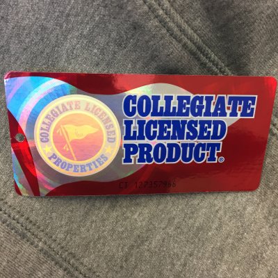 Collegiate Licensed Product tag