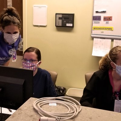 Brookings Health System using cloth masks