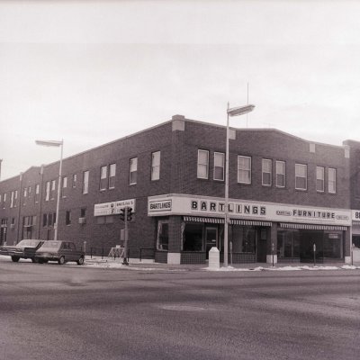 The front of Bartlings Furniture Store in Brookings, South Dakota