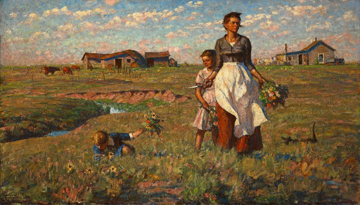Harvey Dunn, The Prairie is my Garden, 1950