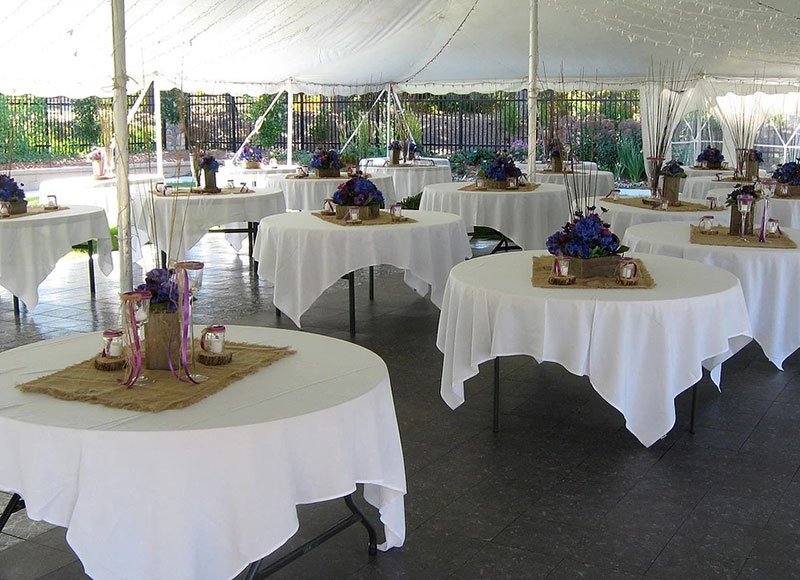 use of terrace gardens for reception