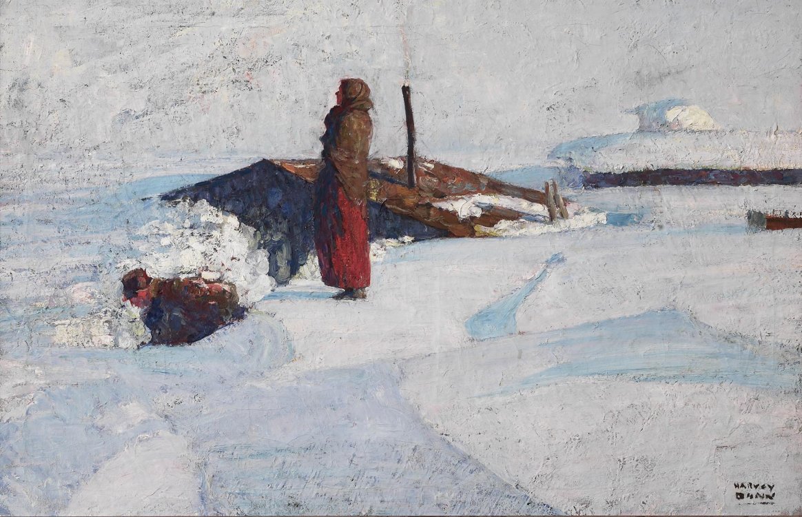 Harvey Dunn, After the Blizzard, oil on canvas, n.d.