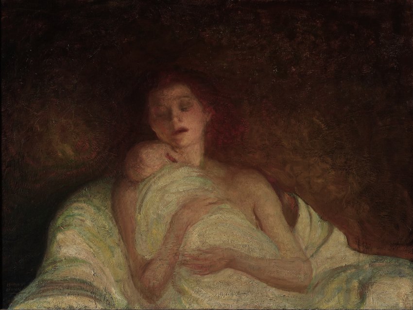Harvey Dunn, Motherhood, oil on canvas, 1927