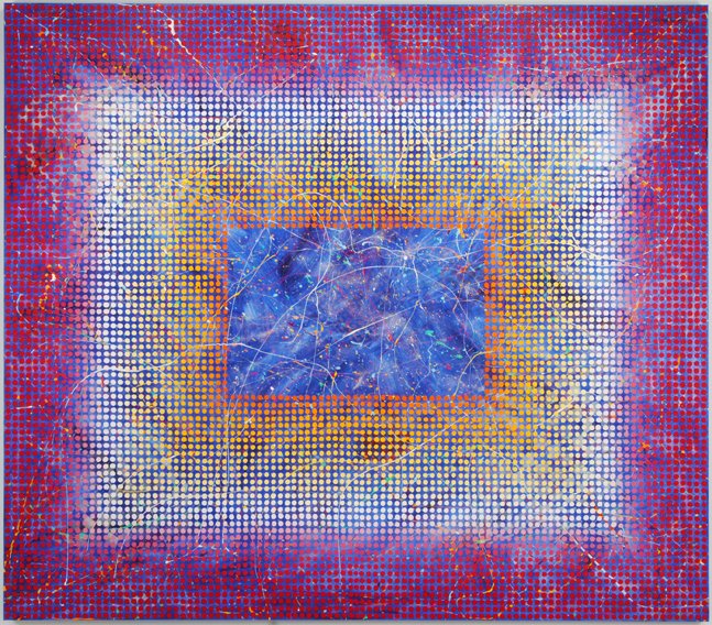 Carol Brown Goldberg. Spirit to the Hotel, 2007. Acrylic on canvas with polymer particles. © Carol Brown Goldberg/Gift of International Arts & Artists