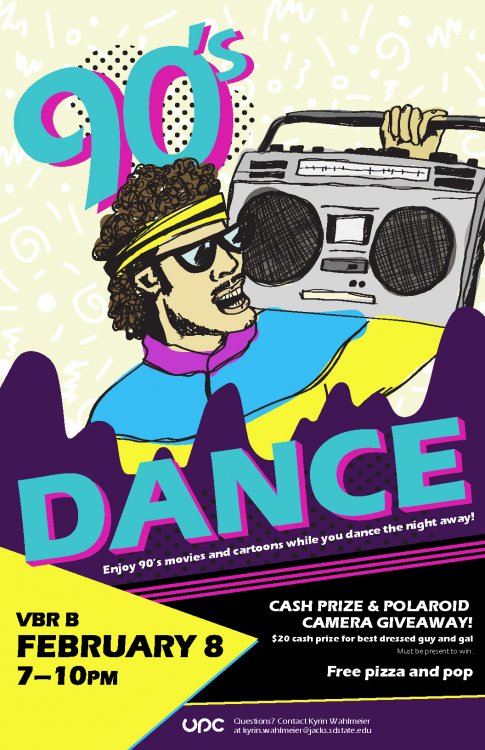 90's Dance 11x17 poster