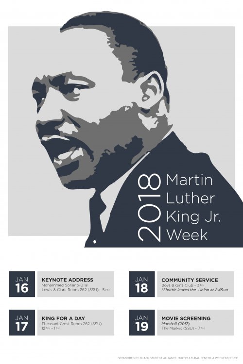 MLK Week promotional poster