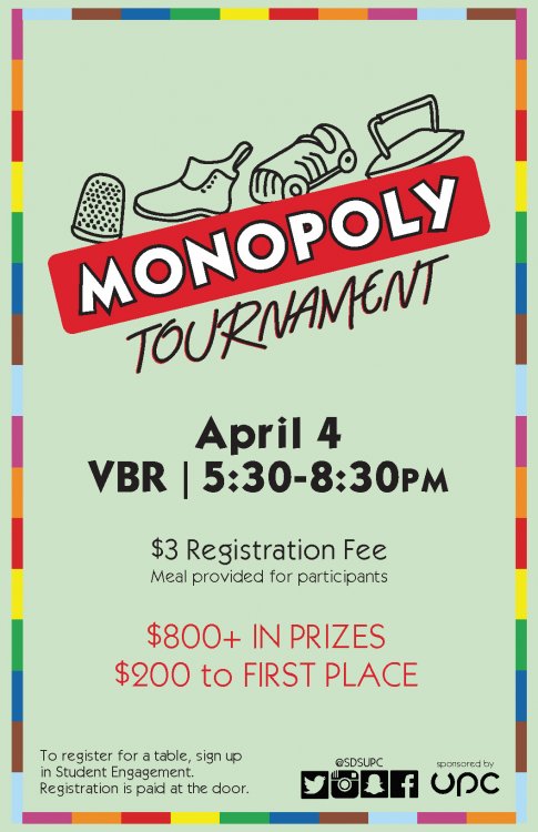 Monopoly Tournament promotional poster