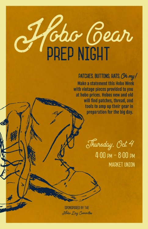 Hobo Gear Prep Night promotional poster