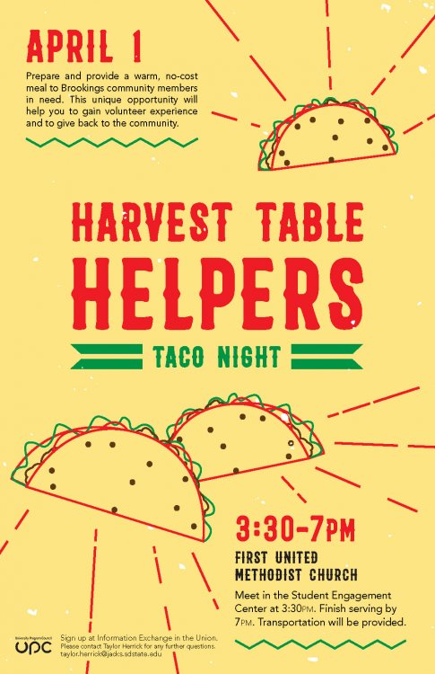 Harvest Table Helpers promotional poster