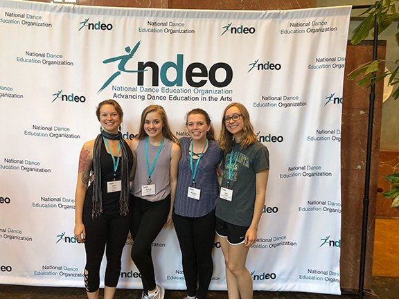 A group of dancers at the NDEO Conference.
