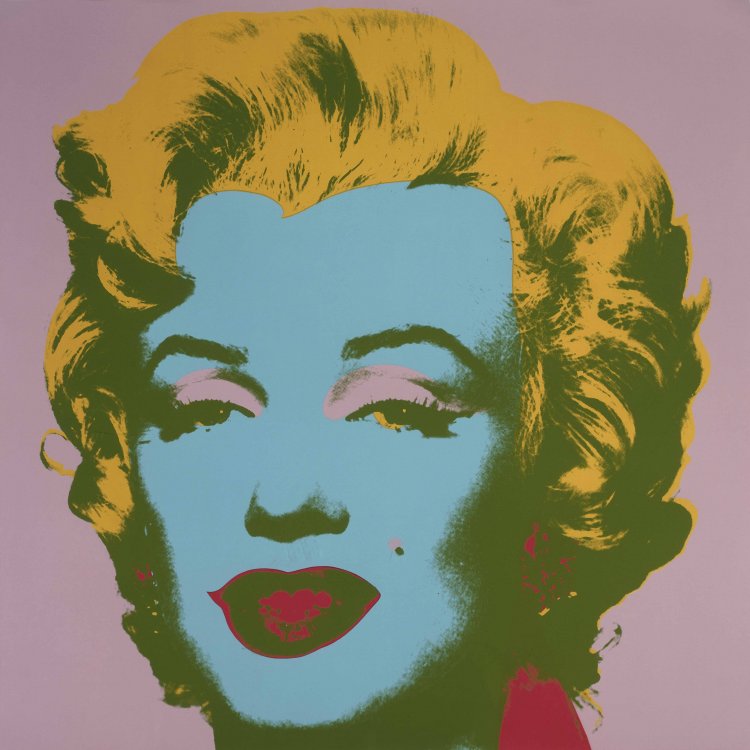 Andy Warhol, Marilyn Monroe (Marilyn), screenprint on paper, South Dakota Art Museum Collection, 2019.05. Gift of Melvin Francis Spinar. © 2021 The Andy Warhol Foundation for the Visual Arts, Inc. / Licensed by Artists Rights Society (ARS), New York.