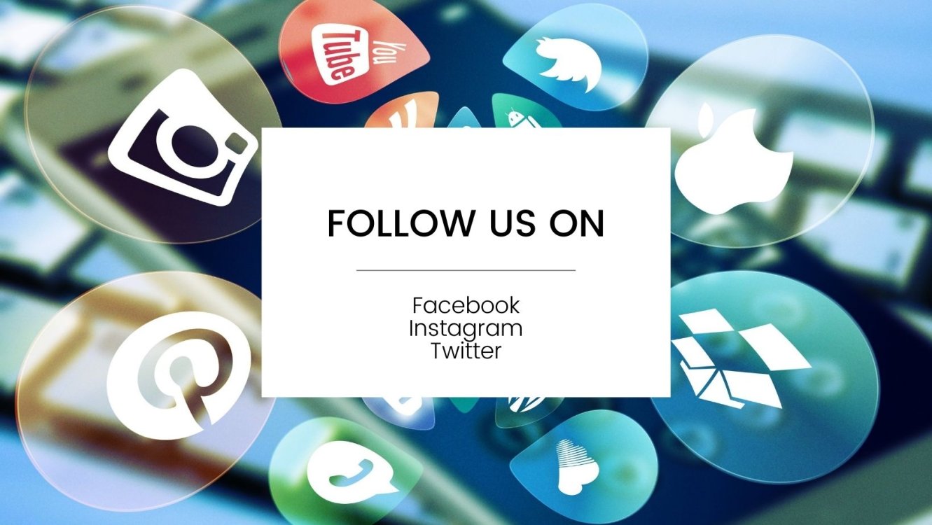 Follow us on Facebook, Instagram, and Twitter