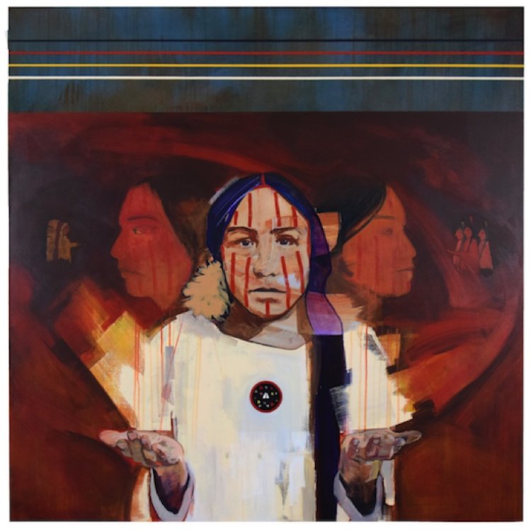 Keith BraveHeart, "(Re)Turning To Them" from "The Gift" at the South Dakota Art Museum