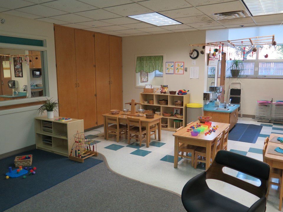 The 3 & 4 year old classroom.