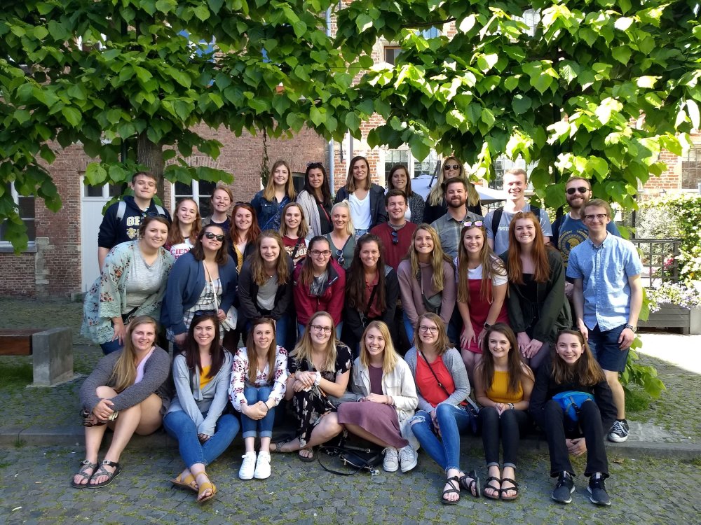 Fishback Honors College students in The Netherlands and Belgium