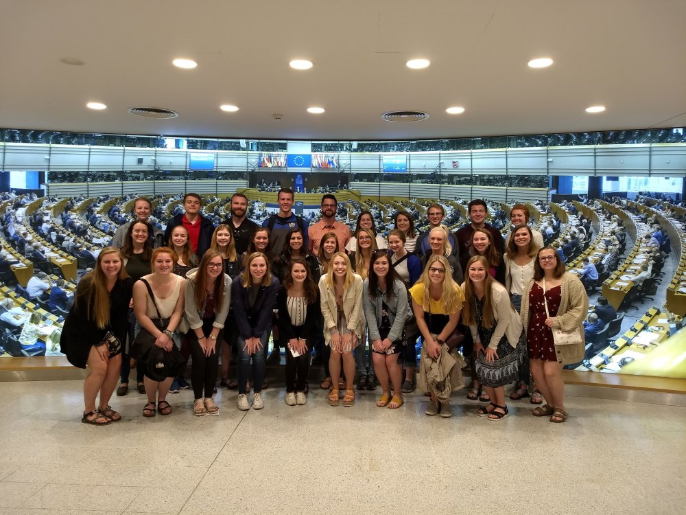Fishback Honors College students in The Netherlands and Belgium