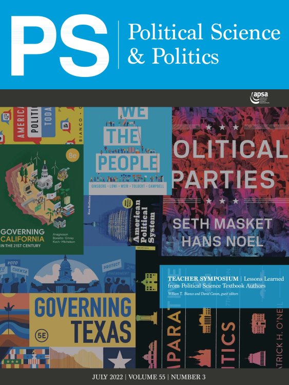 political science and politics front cover