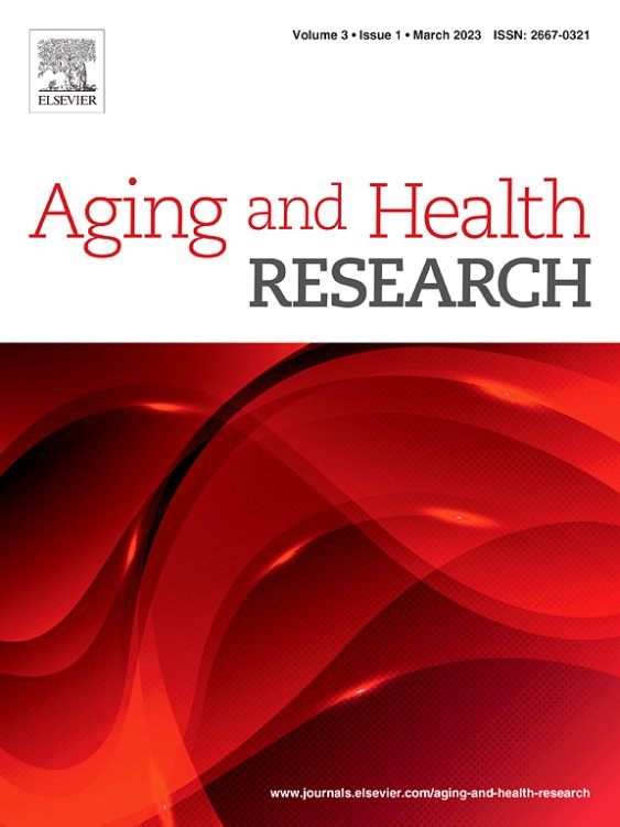 Aging and Health Research cover