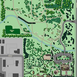 Entire Gardens wayfinding map