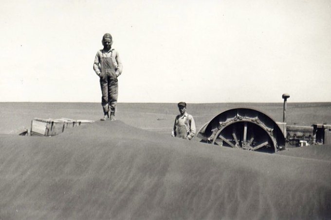 Farmers in in 1936 in South Dakota