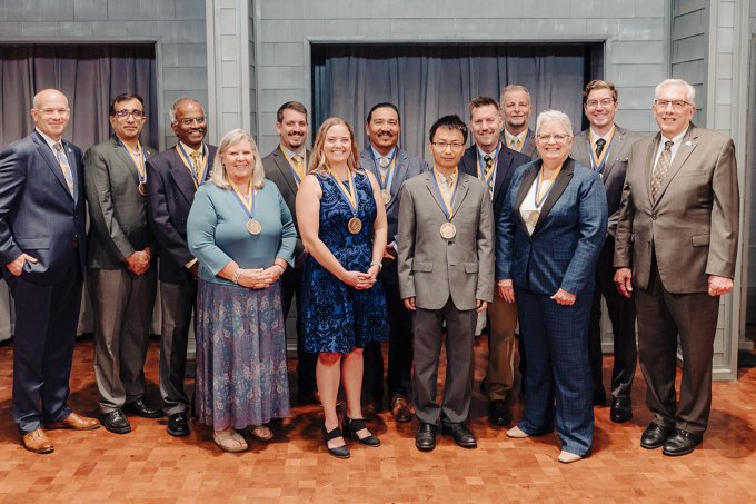 South Dakota State University's second annual investiture ceremony honored 12 holders of endowed faculty and director positions.