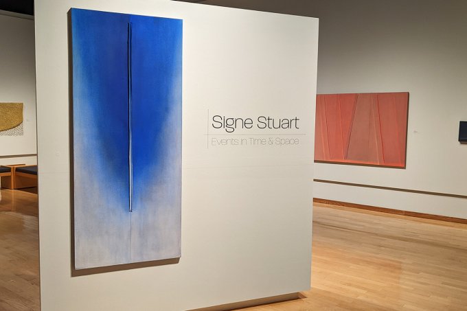 A view of "Signe Stuart: Events in Time and Space" on display at the South Dakota Art Museum.