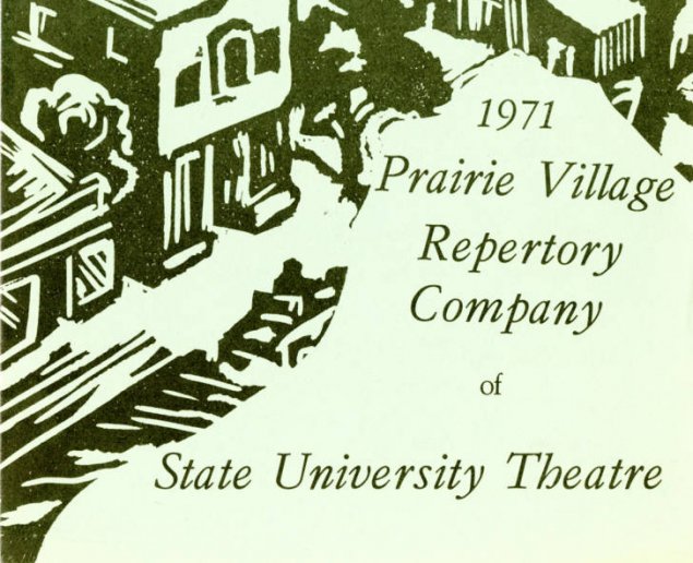 Prairie Reparatory Theatre 1971 Season Program cover