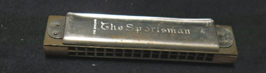 1992:047:011 The Sportsman Harmonica, Key of A, ca. 1920s-1930s 