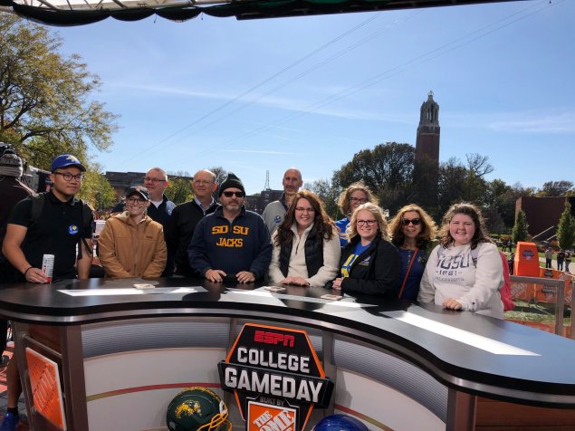 College Gameday group photo