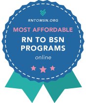 Badge for Most Affordable RN to B.S.N. Programs