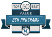 Top 50 Best Value BSN Programs 2015 Badge