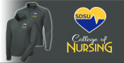Quarter Zip SDSU College of Nursing Logo