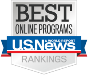 US News best online program badge