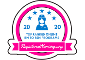 Registerednursing.org logo for RN to BSN program