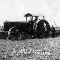 1991:170:0001 Postcard of Plowing near Howard, SD, ca. 1896-1921