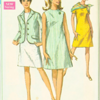 2021:005:001 4-H dress pattern, 1968