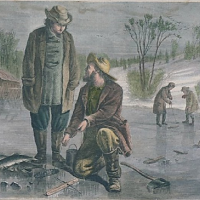 1992:048:0003 Winter Sports—Fishing for Pickerel Through the Ice, 1868